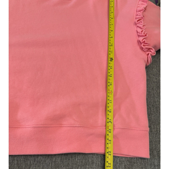 Rebecca Minkoff Evelyn Cotton Sweatshirt in Azalea Pink, Size M - Picture 6 of 8